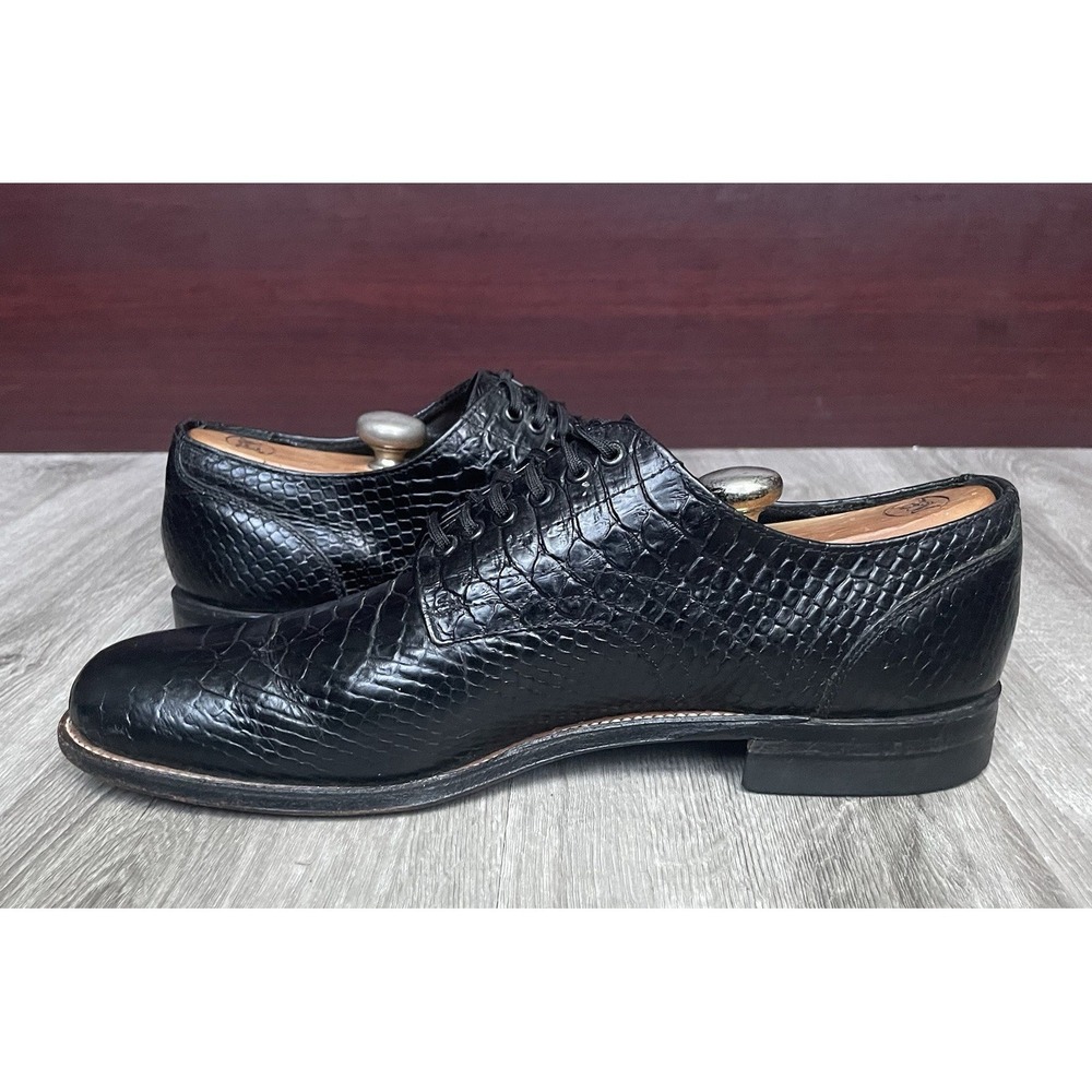 Stacy Adams Men's Madison Oxford Anaconda Print Shoes Size 9D - Picture 2 of 11
